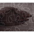 thumbnail image 4 of oneOone Viscose Chiffon Fabric Geometric Maze & Rabbit Animal Sashiko Print Sewing Fabric BTY 42 Inch Wide, 4 of 4