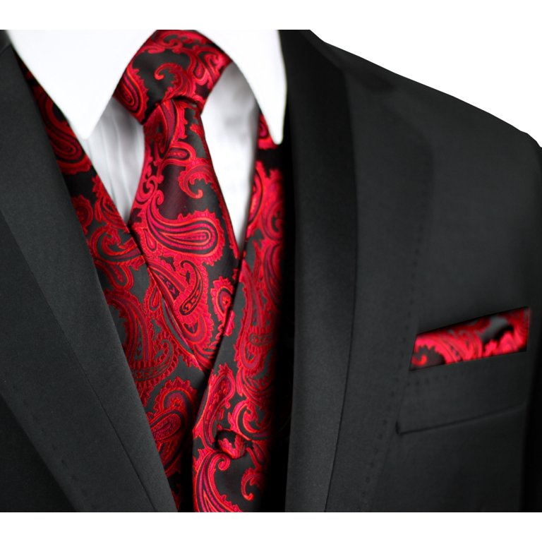 Mens Italy Red Prom Tuxedo