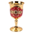 thumbnail image 4 of Vintage Ornate Wine Goblets, Embossed Gold Silver Plated Decorative Goblets, Small Goblet Cups, Elegant Mini Goblets for Wedding Party, Home Bar Goblets for Liquor, Wine Serving, 4 of 7