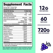 Nutricost Pre-Workout For Women Grape (60 SERV) - Non-GMO, Gluten Free, Supplement