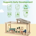 thumbnail image 4 of PlanToys® Wooden Dollhouse Gathering Room with Sunroom | Living Room Furniture Set with Sofa, Garden, Lamp & Accessories | Open Ended Role Play Space for Dollhouse Expansion, 4 of 9