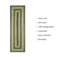 thumbnail image 4 of Homespice Pinecone Premium Jute Braided Stair Tread 8" x 28" (Set of 13) Rectangular Green Reversible, Natural Jute Yarn Rustic, Country, Primitive, Farmhouse Style, 4 of 6