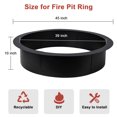 thumbnail image 3 of Danolapsi Fire Pit Ring 36 Inch Outer/30 Inch Inner Diameter, 10 inch Height Fire Pit Insert 1.5mm Thick Heavy Duty Solid Steel, Fire Pit Liner DIY Campfire Ring Above or In-Ground for Outdoor, 3 of 8