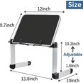 thumbnail image 4 of SYITCUN Adjustable Aluminum Book Holder Stand, Black, Lightweight, Ergonomic for Tablets, Magazines, 4 of 5