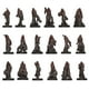 thumbnail image 3 of Dieciocho discípulos de la escultura de Buda Arte budista Raíz tallada Estatua de latón Salón de Bud Tomshoo Escultura Arhat, 3 of 3