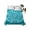 Blue, variant on Turquoise Boho Full Size Flat Sheet, Wrinkleproof & Fadeproof Cooling Flat Bed Sheet Only, Abstract Art Floral Ethnic Tribal Breathable Soft Bedding Top Sheets 81 x 96 Inches