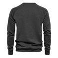 thumbnail image 4 of Zedker Men's Long Sleeve Shirts Regular Fit Solid Workout Pullover Tops Casual Crewneck Cotton Lightweight Sweatshirt for Men, 4 of 9