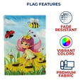 thumbnail image 5 of America Forever Summer Fairy Garden Flag - Sunflower Ladybugs Bee Fairy - Magical Fantasy Fairy Tales Spring Summer Seasonal Yard Outdoor Decorative Double Sided Flag - 12.5 x 18 Inch, 5 of 5