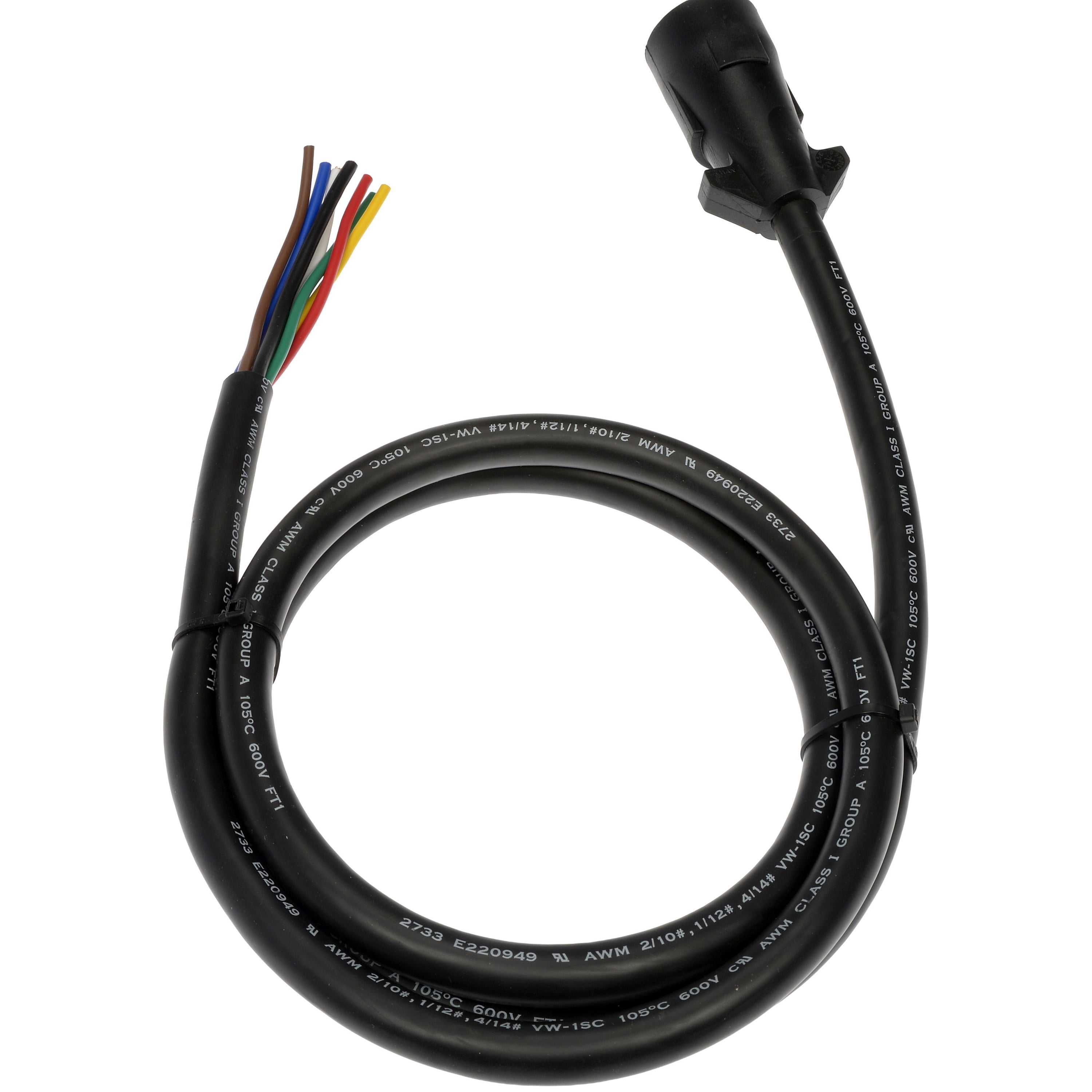 Dorman 62007 7-Blade Trailer Side Molded Connector With 6 Inch Cable