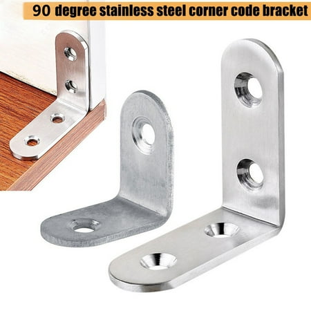 

Cheers US 10Pcs L Bracket Corner Brace L Brackets for Wood Metal Corner Bracket Stainless Steel Right Angle Bracket for Wood Furniture Chair Drawer Cabinet