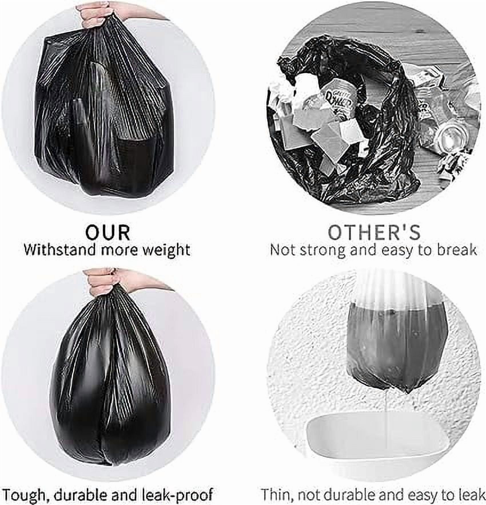 Ezee Black Garbage Bags for Dustbin/Trash Bags 90 Pcs Medium 19 X 21 Inches 30 Pcs x Pack of 3