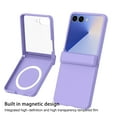 thumbnail image 2 of Allytechgroup Galaxy Z Flip 7 Case with Screen Protector, Compatible with Magsafe Hinge Protection Anti-Scratch Stylish Slim Fit Shell Shockproof Phone Case for Samsung Galaxy Z Flip 7, Purple, 2 of 5