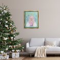 thumbnail image 3 of Stupell Industries Art Deco Pastel Holiday Snowy Architecture Gold Floating Frame Canvas Art, 25 x 31, by Melissa Wang, 3 of 7