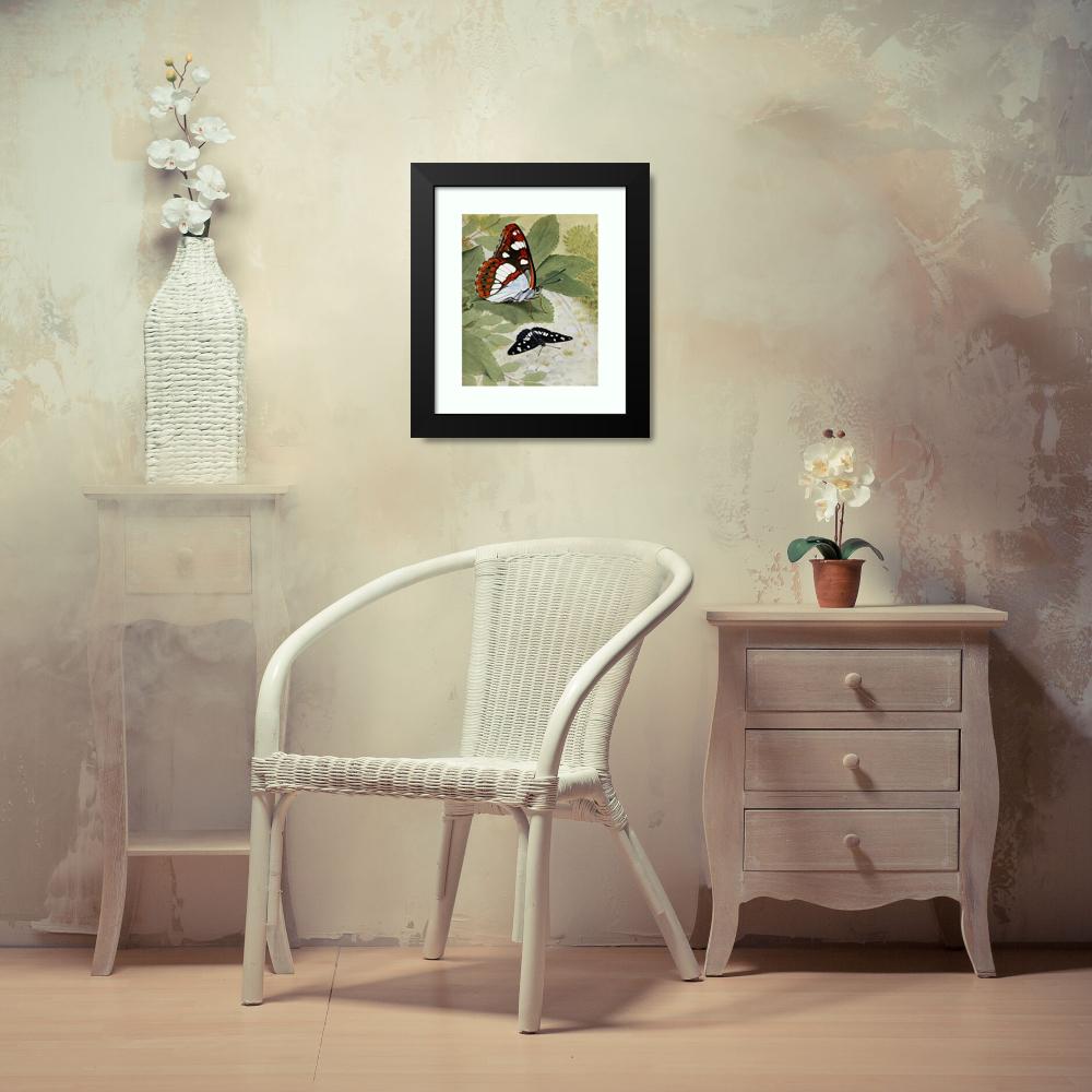 Paul-Andre Robert 15x18 Black Modern Framed Museum Art Print Titled - Le Sylvain Azure (1934)