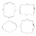thumbnail image 3 of Bewildely Paquete de 4 moldes para pasteles, DIY, para estudiantes profesionales, para el hogar, cocina, restaurante, panadería, hornear, molde Herramientas y accesorios para hornear Blanco NO1, 3 of 6