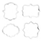 thumbnail image 1 of Kearding Paquete de 4 moldes de plástico para pasteles, portátil, DIY, profesional, para el hogar, restaurante, cocina, magdalenas, Herramientas y accesorios para hornear Blanco NO1, 1 of 6