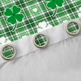 thumbnail image 4 of jejeloiu Lucky Clover Leaves Blackout Curtains Set of 2 (52x84 Each),St.Patrick'S Day Window Curtains,Cute Loves Green Grid Curtains and Drapes For Girls Kids,Ultra Soft Home Decor, 4 of 6