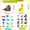 thumbnail image 4 of Zaviroxel 108 piezas de mini figuras de animales articuladas impresas en 3D, 4 of 7