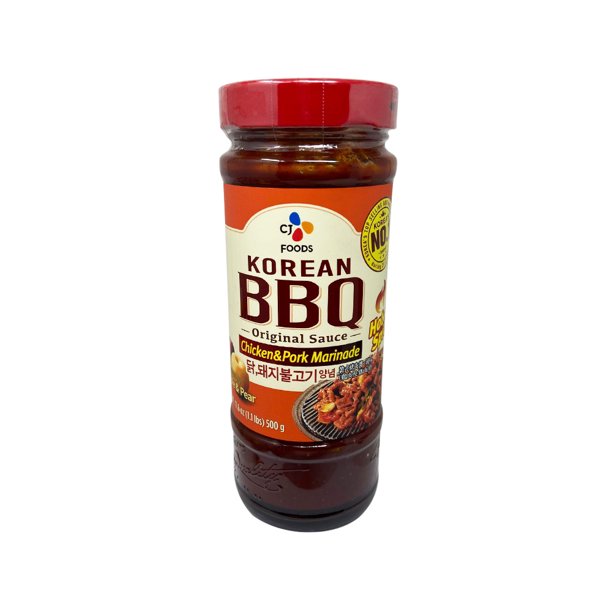 CJ Korean BBQ Sauce Hot & Spicy 18oz, Pack of 1