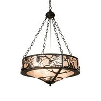 Meyda Tiffany - 27444 - Three Light Flushmount - Tiffany Candice - Green/Blue Pbag-100pack