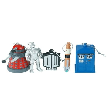 Kurt Adler (#DW3141) Doctor Who 2D Printed Ornament Gift Box, Set of 5