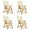 Cream, variant on vidaXL Outdoor Recliner Chairs Patio Chair with Cushions Solid Wood Acacia