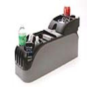 Truck Floor Console - Texas Saddlebags 54215 Gray Clutter Catcher Minivan and Truck Floor Console