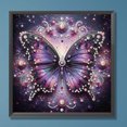 thumbnail image 3 of Pintura de diamante 5D DIY parcial con forma especial, decoración de mariposa, 30x30cm, 3 of 9