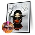 thumbnail image 1 of Cuadros Decorativos Kits de muñecas de calabaza de pintura de diamante DIY 5D decoración de pared de taladro redondo completo (V2709) Tmvgtek embutido en tela, 1 of 8