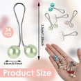 thumbnail image 2 of NOGIS 24Pcs Hijab Pins Clips for Women, Cute Scarf Clip Hijab Pins Pearl Brooch Pins, Headscarf Shawl Scarf Muslim Hijab Scarf Clips Safety Pins Buttons Wedding Dress Decorative, 2 of 7