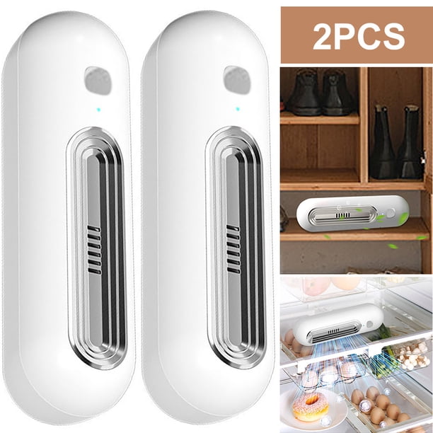 Purificador Aire USB O3 Desodorante para Refrigerador Elimina Humo Armario Coche (plateado)
