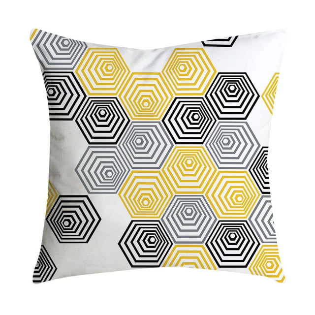 Pineapple Leaf Yellow Case Sofa Car Waist Throw Cushion Cover Home Decor