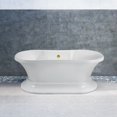thumbnail image 5 of 60" Streamline N180GLD Soaking Freestanding Tub and Tray With External Drain, 5 of 9