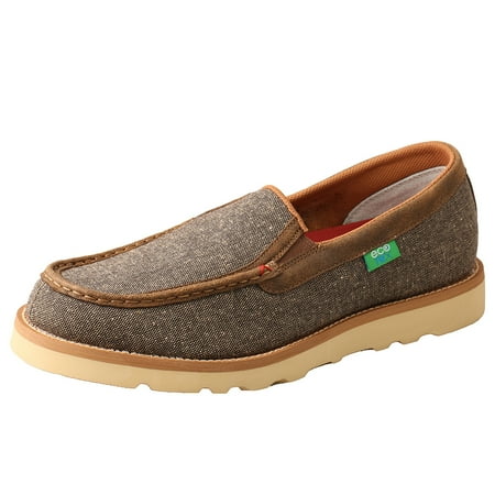 

Men s Twisted X MCA0035 Moc Toe Slip On Dust Eco Tweed/Full Grain Leather 9 M
