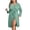 Celadon Green, variant on Women Plus Size Robe Knee Length Lightweight Bathrobe Short Kimono Robes with Pockets Maternity Robe