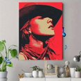thumbnail image 4 of Pink Cowgirl Retro Poster Canvas Print, Girly Dorm Apartment Trendy Bedroom Living Room Home Wall Decor Art, 4 of 8