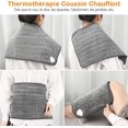 thumbnail image 5 of Electric And Hot Heating Pad 6 Temperature Levels, 40*76cm Heating Pad, Back Heating Pad With 90 Min Automatic Shut-off, Machine Washable Dark Gray, 5 of 5