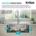 thumbnail image 5 of KRAUS Kore 32" Undermount Workstation 16 Gauge Single Bowl Stainless Steel Kitchen Sink with Accessories, 5 of 8