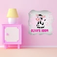 thumbnail image 1 of Animal Watercolor Custom Name Wall Decals for Kids Room - Pink Flowers Personalized Name Design Floral Personalized Bedroom Wall Sticker Water Color Style - Size: 20 In x 20 In, 1 of 5