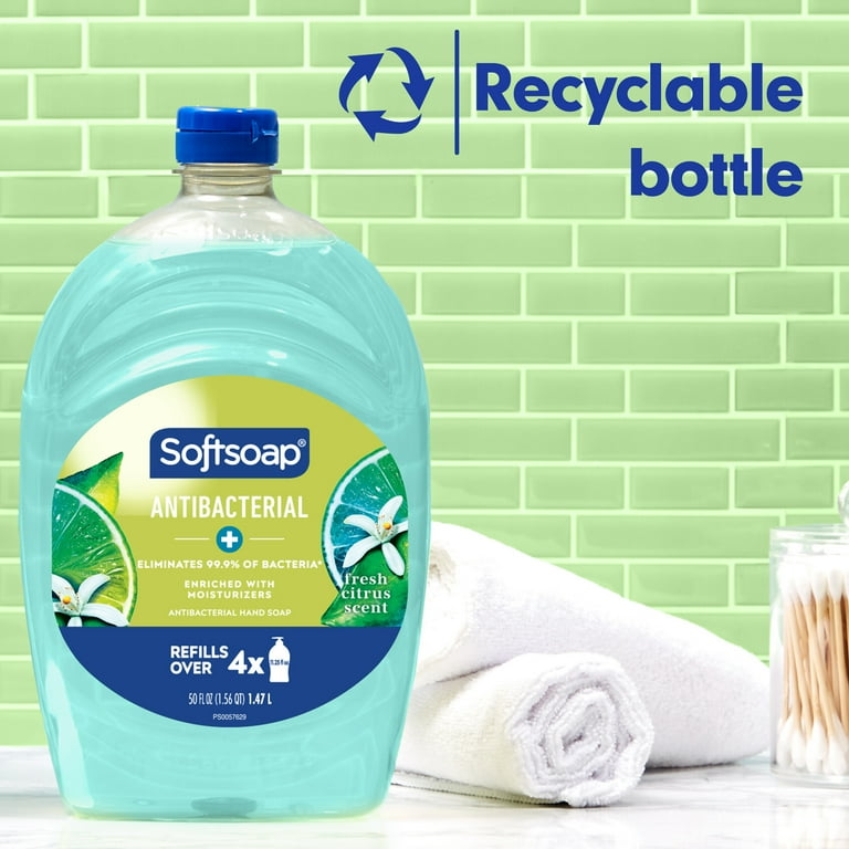 Softsoap Liquid Hand Soap Refill Fresh Citrus 50 oz Walmart