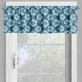 thumbnail image 4 of Ambesonne Blue Valance & Curtain, Exotic Hawaiian Hibiscus, 55"x24", Petrol Blue Pale Blue, 4 of 6