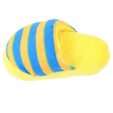 Baluue Dog Squeaky Shoe Toy Dog Toy Yellow 1Pcs