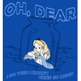thumbnail image 2 of Boy's Alice in Wonderland Alice Oh, Dear Cried So Much  Graphic Tee Royal Blue X Large, 2 of 5