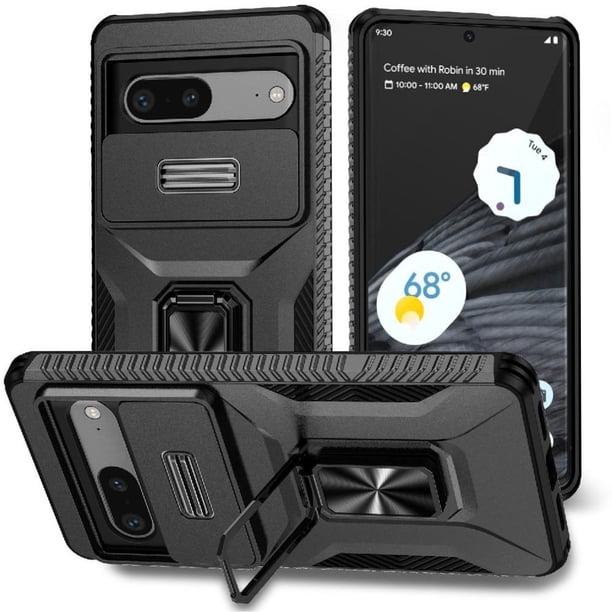 Funda para GANGXUN Google Pixel 7 - Soporte metálico, Función magnética, Negro