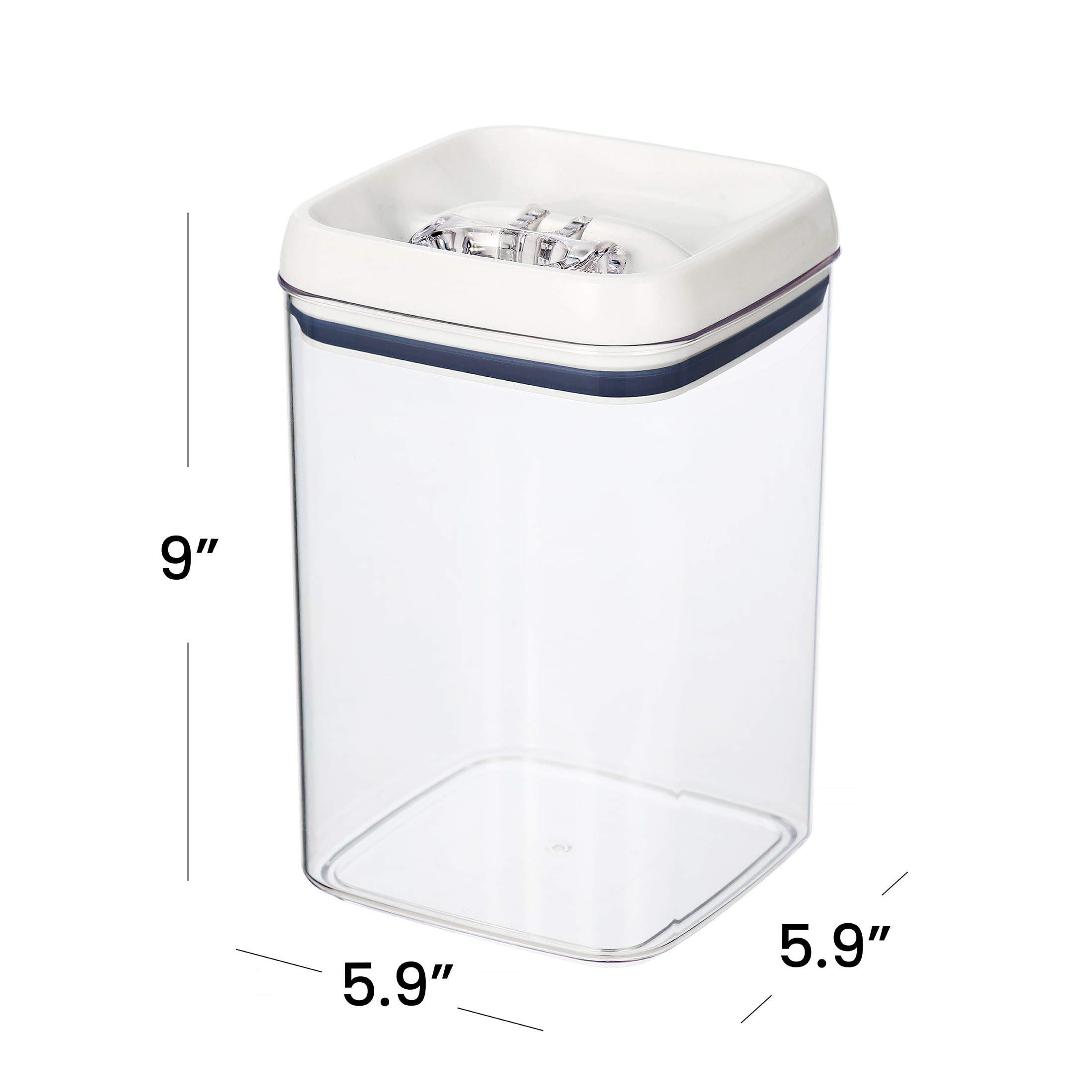 (2 pack) Better Homes & Gardens 13.8 Cup Flip-Tite Square Food Storage Container, BPA-Free