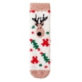 thumbnail image 3 of Womens Christmas Fuzzy Socks Soft Coral Fleece Holiday Crew Socks Warm Cozy Winter Home Sleeping Socks One Size, 3 of 6