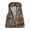 Coffee, variant on Aoochasliy Womens Jackets and Coats Clothes Winter Faux Fur Wool Vest Faux Fur Vest Stand Collar Faux Overcoat Vest Jacket