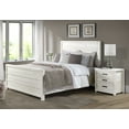 thumbnail image 3 of Camaflexi Carmel Rustic Panel Bed King Size with Support Foundation, Antique White, 3 of 8