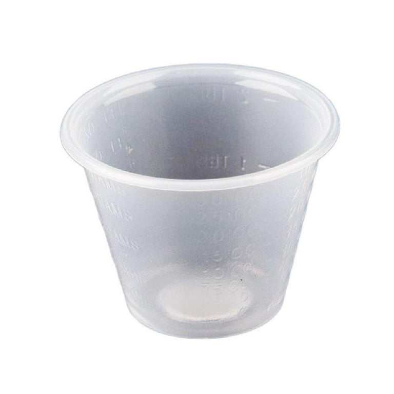 1oz clear plastic cups (100 pack sleeves) - CASE OF 100