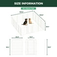 thumbnail image 2 of FXW Homeplus Unleashed Indoor Dog Playpen - Stress-Free and Safe Play, Heavy Duty 40 Inch 16 Panels Dog Pen for Medium and Large Dogs, White│Patented, 2 of 6